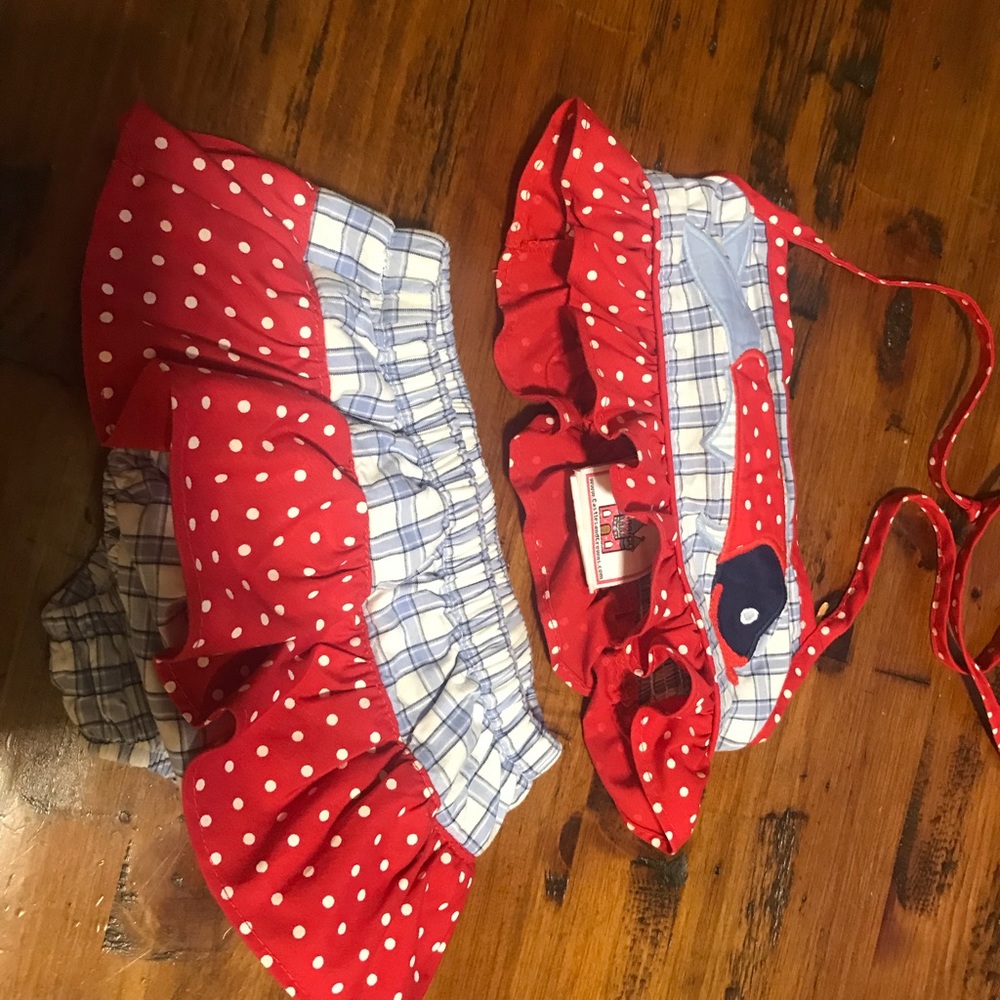 Fish Bait Plaid Swimsuit